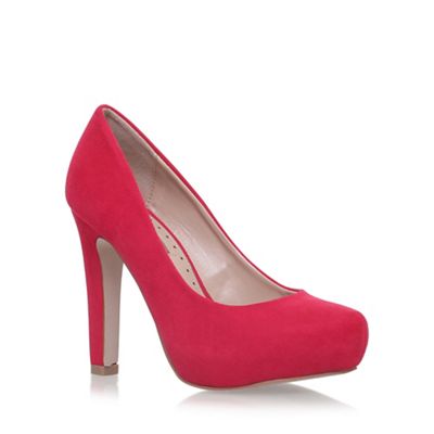 Pink 'Annie' high heel court shoes